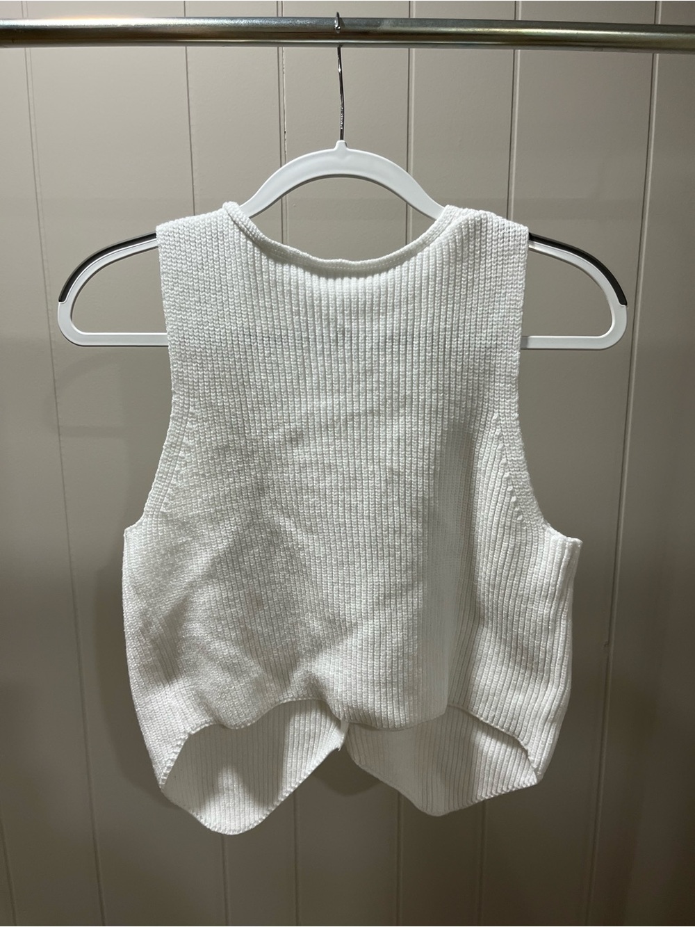 Button Front Sweater Vest - Picture 2 of 3